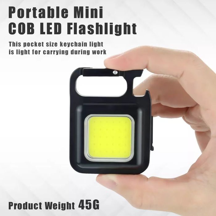 Só 6,99€! Lanterna MINI c/apoio, íman, abrecaricas, mola! 500mah! NOVA