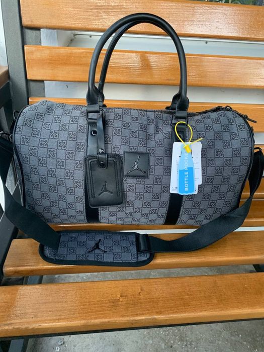 Сумка Air Jordan + подарунок | Сумка Jordan для залу чорна| рожева