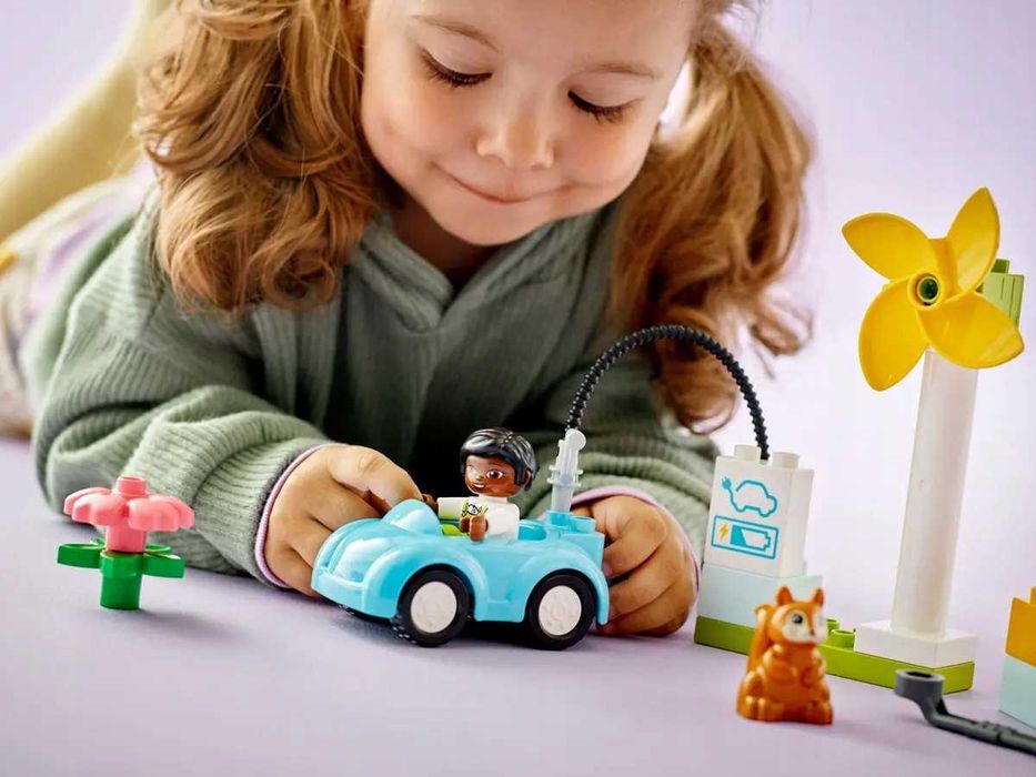 Klocki Lego Duplo 10985 Turbina wiatrowa samochód elektryczny prezent