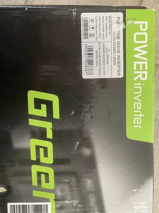 Інвертор Green Cell 1500Вт/3000Вт inv 22 чиста синусоіда.
