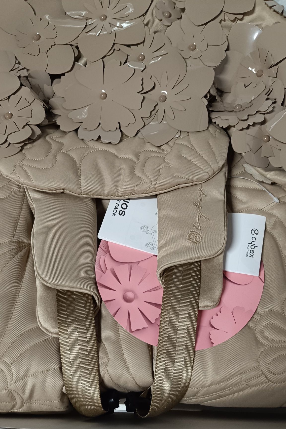Cybex mios 3.0 simply flowers beige tapicerka