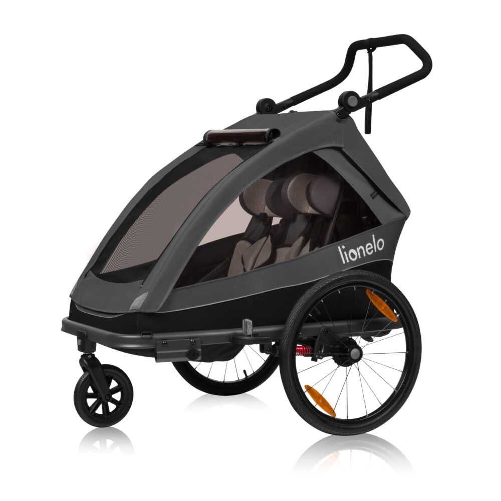 Przyczepka rowerowa Lionelo Cama z funkcją wózka spacerowego