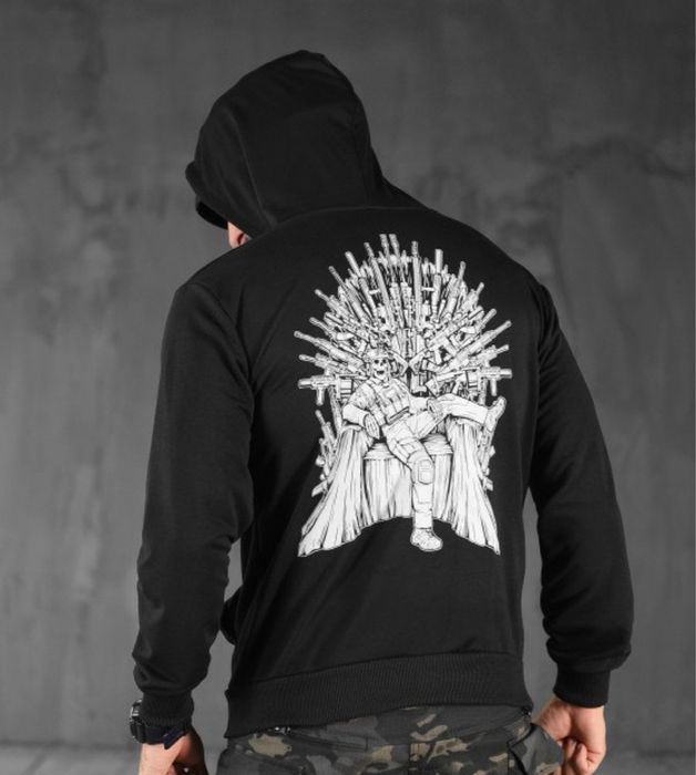 Худі чорний олива толстовка кофта вірний  вивезу руни смерть зачекає