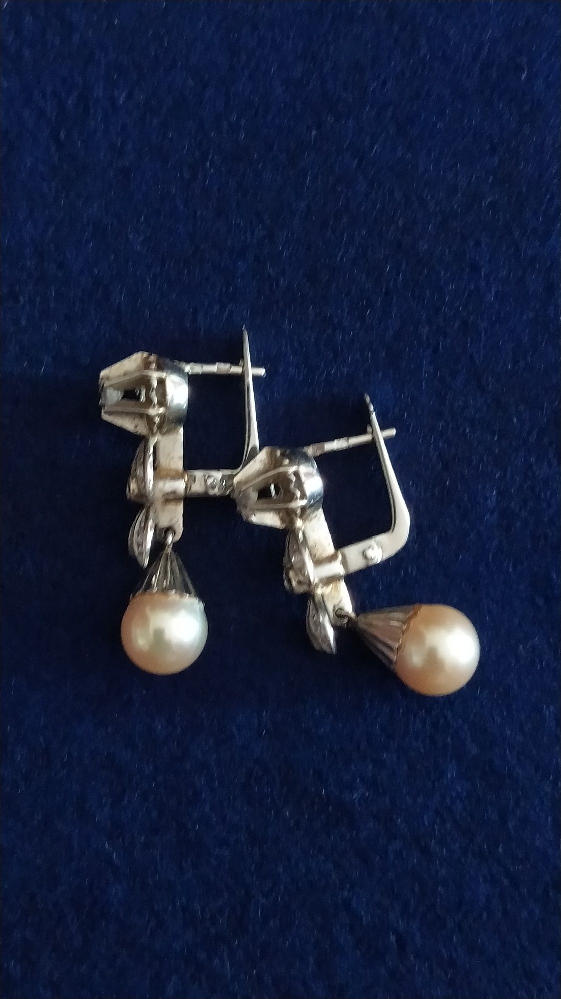 Brincos de ouro branco