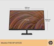 Monitor HP - FHD de 27" / Antirreflexo / painel IPS
