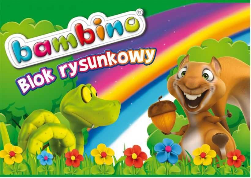 Blok rysunkowy Bambino A4 20 kartek biały