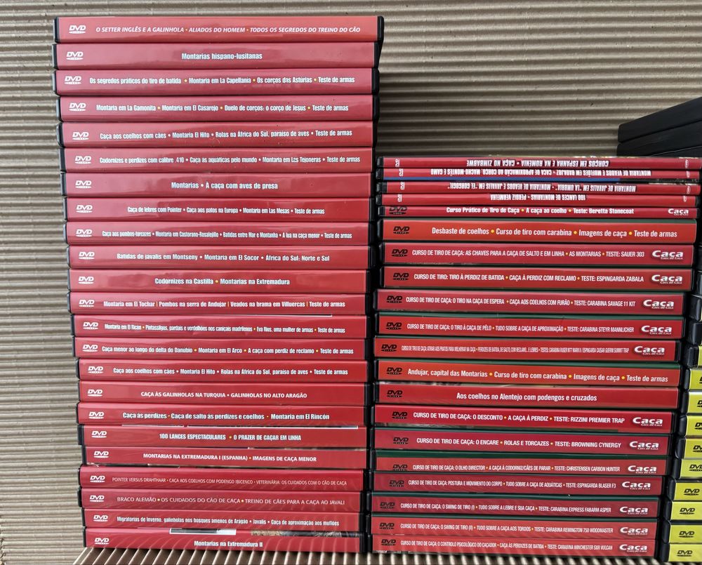 Coleções várias: 80 DVD’s caça