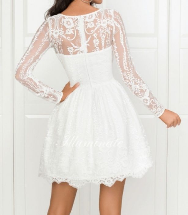 Biała tiulowa sukienka S/M