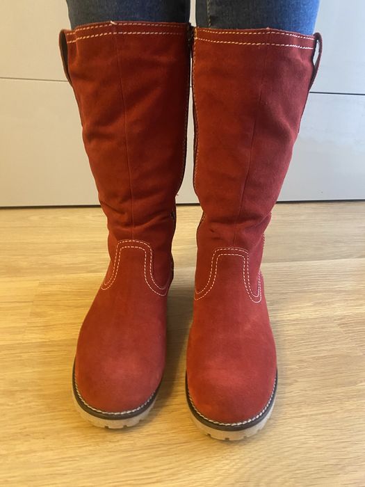 Kozaki czerwone marki MARCO TOZZI rozmiar 41