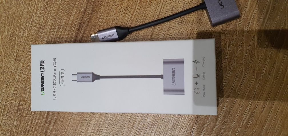 UGREEN adapter przejściówka USB c jack usb c