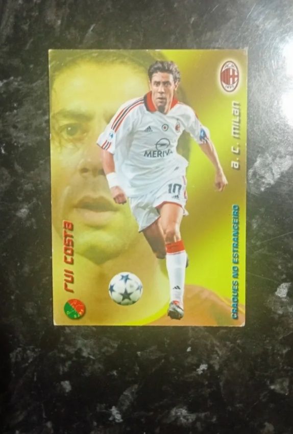 Carta Rui Costa AC Milan época 2004/05 Panini