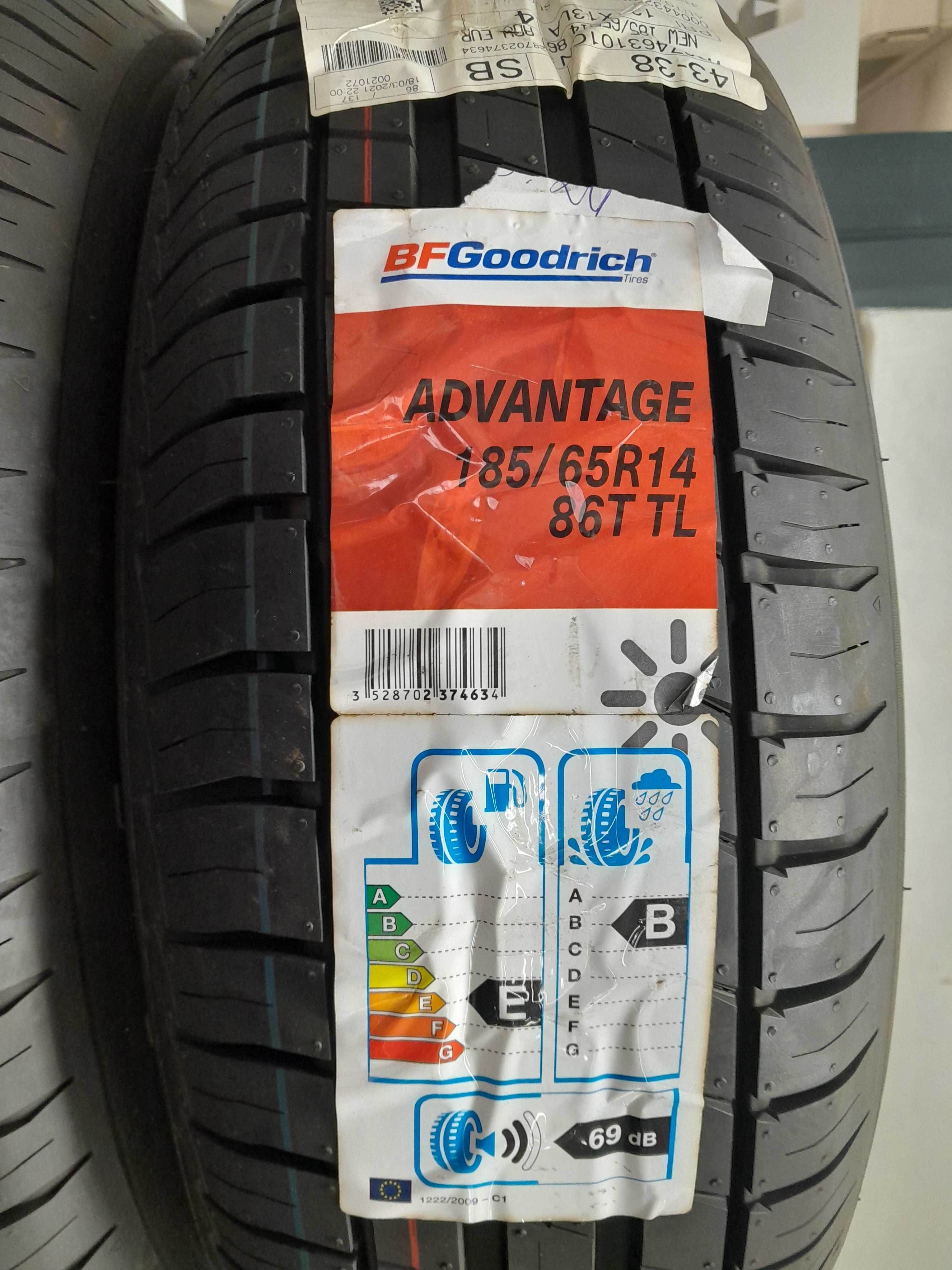 Opona letnia 185/65r14 bfgoodrich advantage 86T  opony