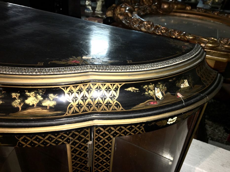 Vitrine, cristaleira chinesa oriental antiga