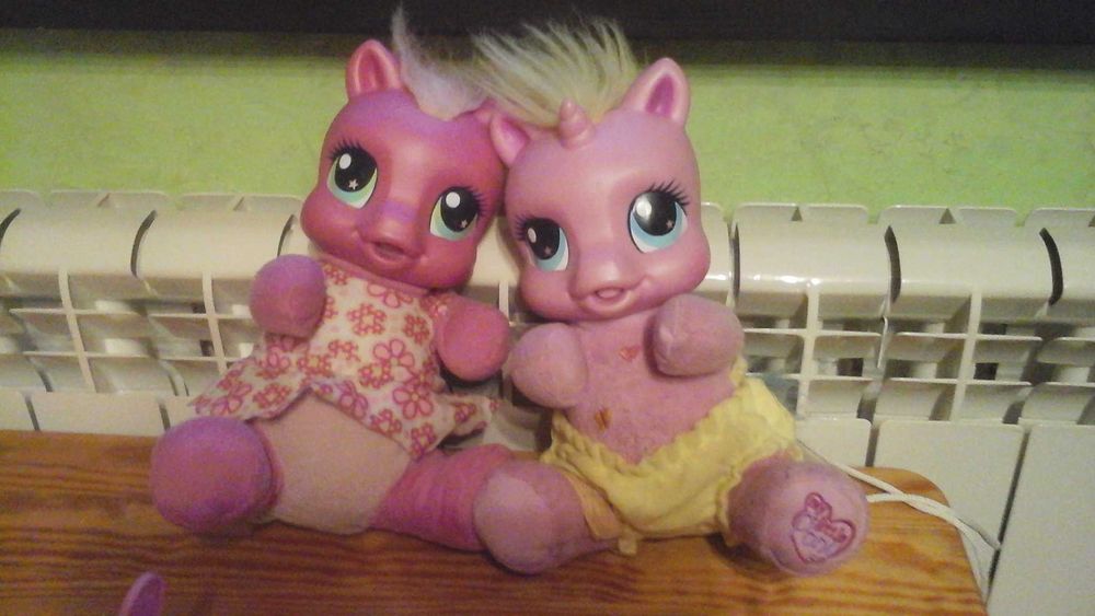 Kucyk my litle pony interaktywny 2szt. Łóżeczko Telefon j.polski