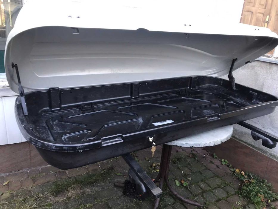 Автомобільний бокс + багажник на дах TAURUS  430 срібний