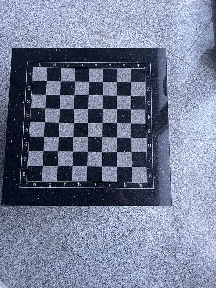 Blat kamienny szachownica 50x50 szachy