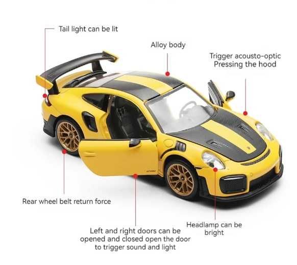 Model Porsche 911 GT2 RS - 1:32- nowy