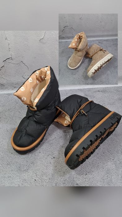 Ботинки Flufie Classic дутики женские с пуховым утеплителем кроссовки