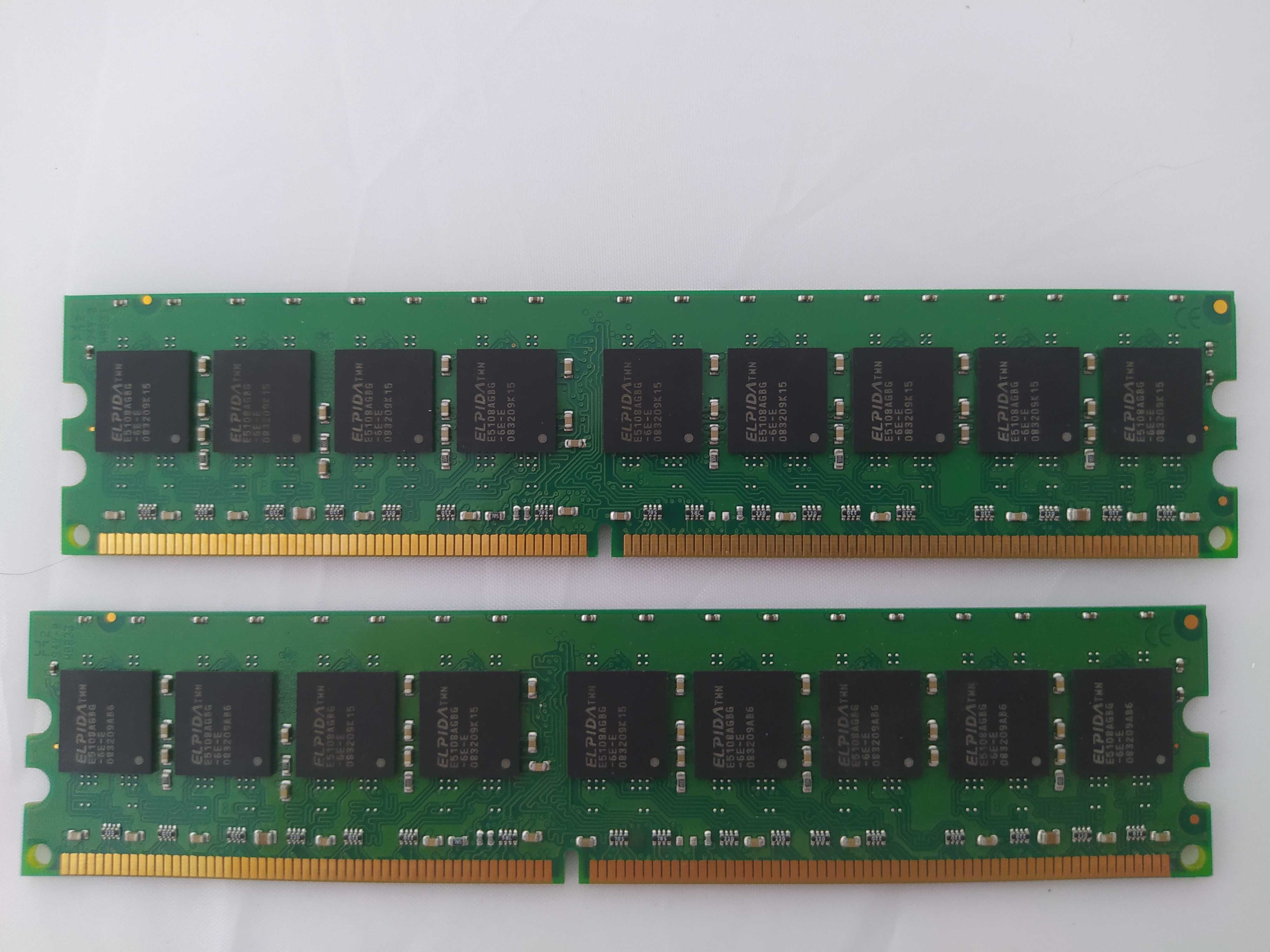 2x RAM Kingston KD6502-ELG 1GB DDR2 ECC UB CL5