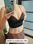 Czarny tank top gorset bluzka na ramiączkach  Reserved  XS S 34 36 biu