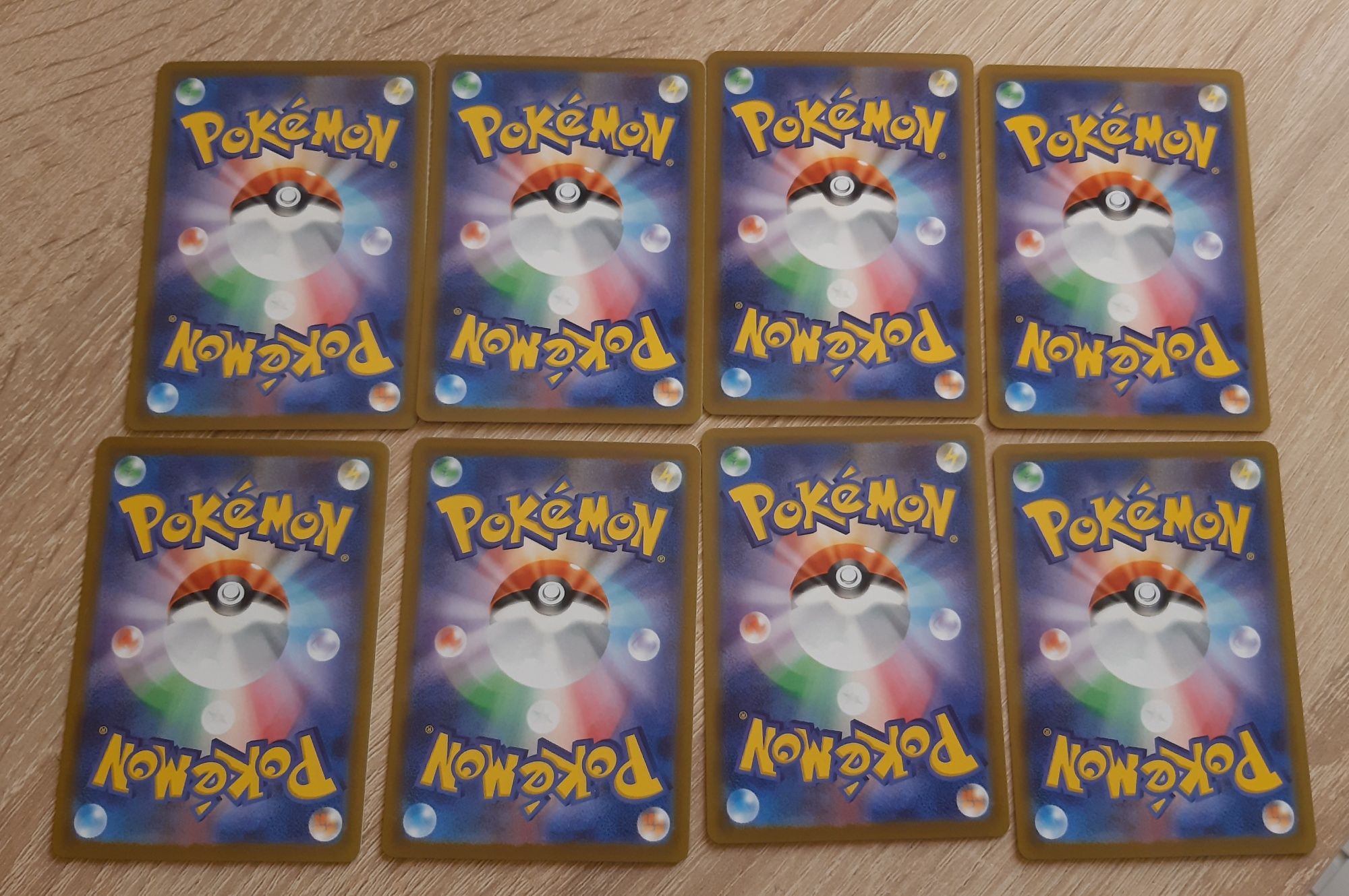 8 cartas pokemon japonesas