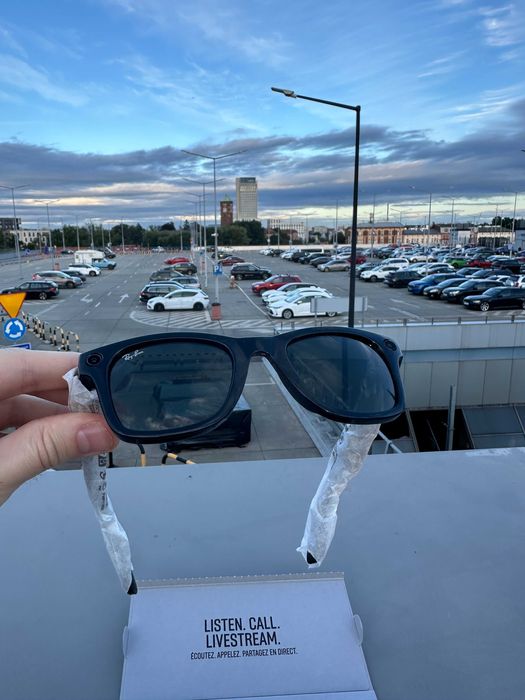 Смарт окуляри RayBan Meta Wayfarer Shiny Black M, L зелені