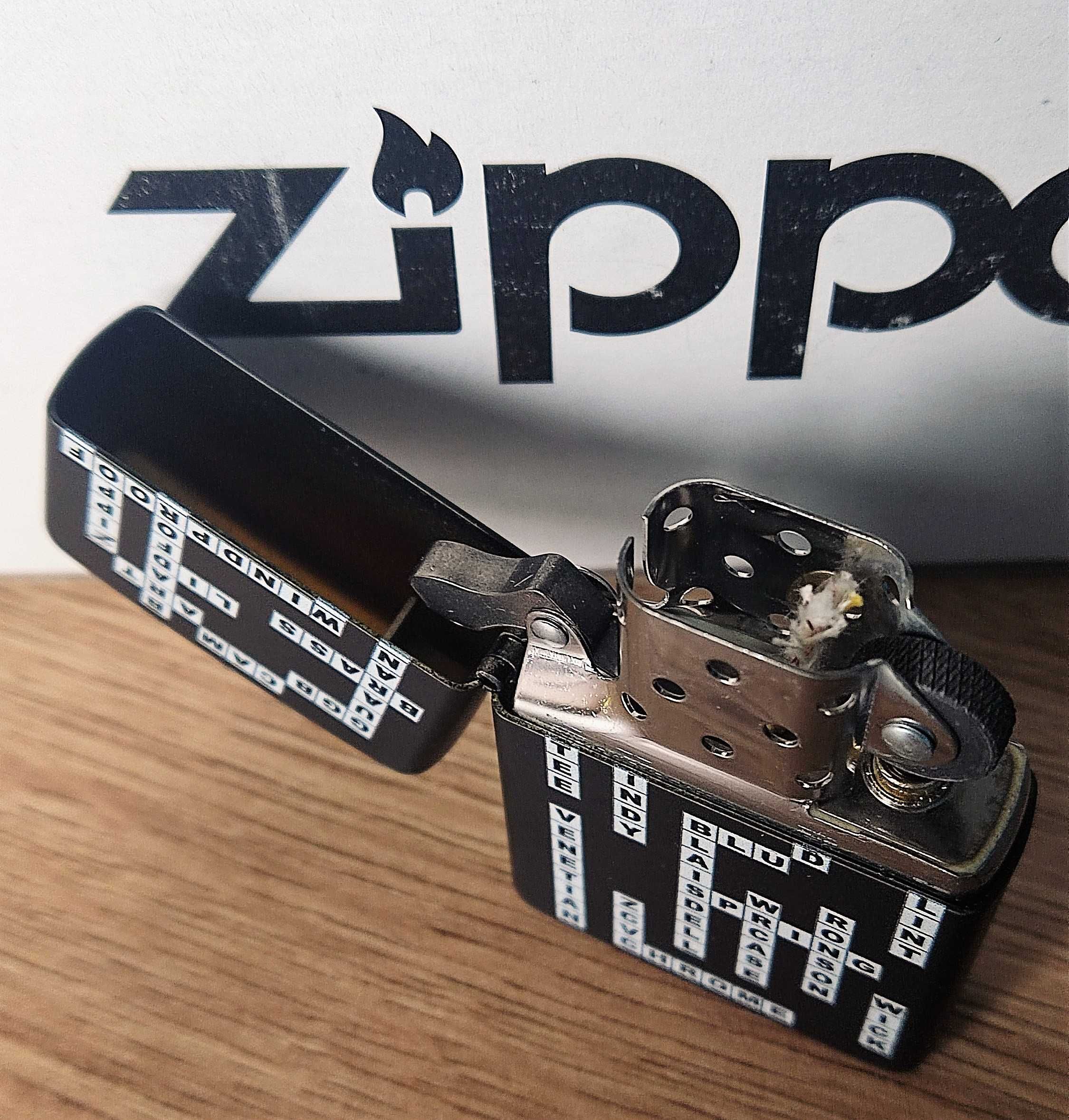 Zippo Crossword Krzyżówka, nowa zapalniczka benzynowa