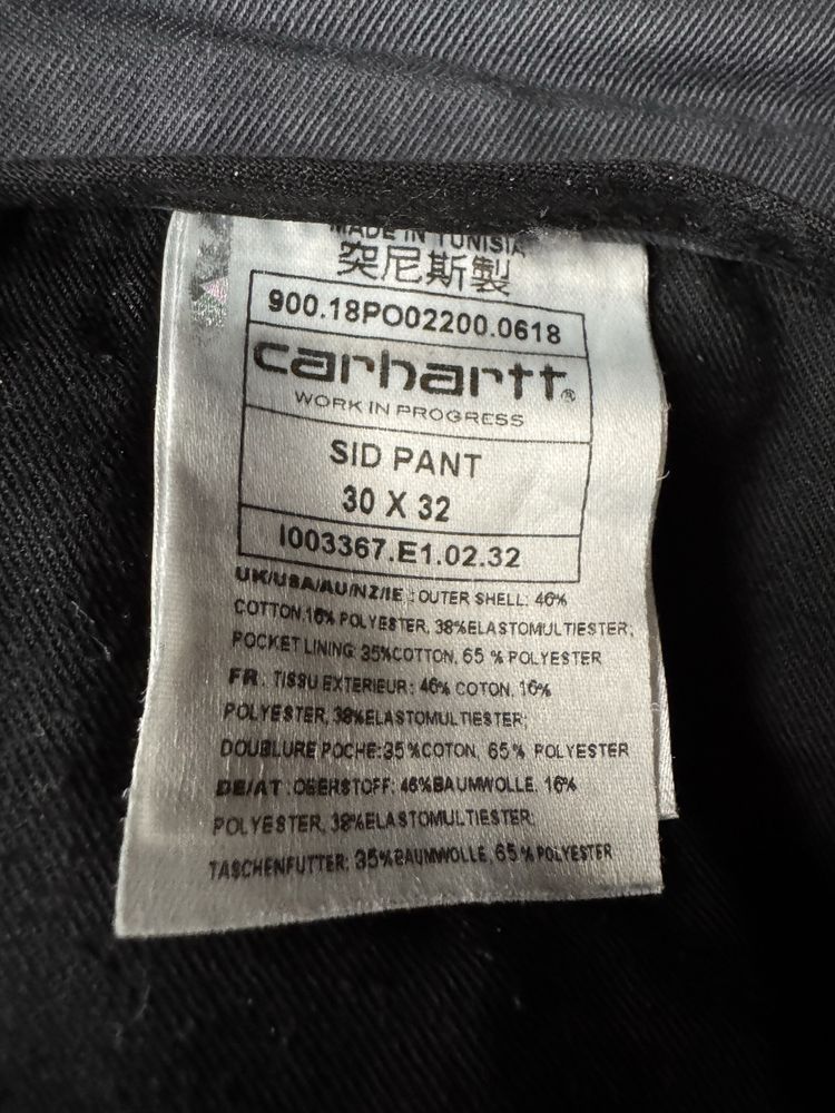 Carhartt WIP Sid Pant spodnie chinosy 30x32