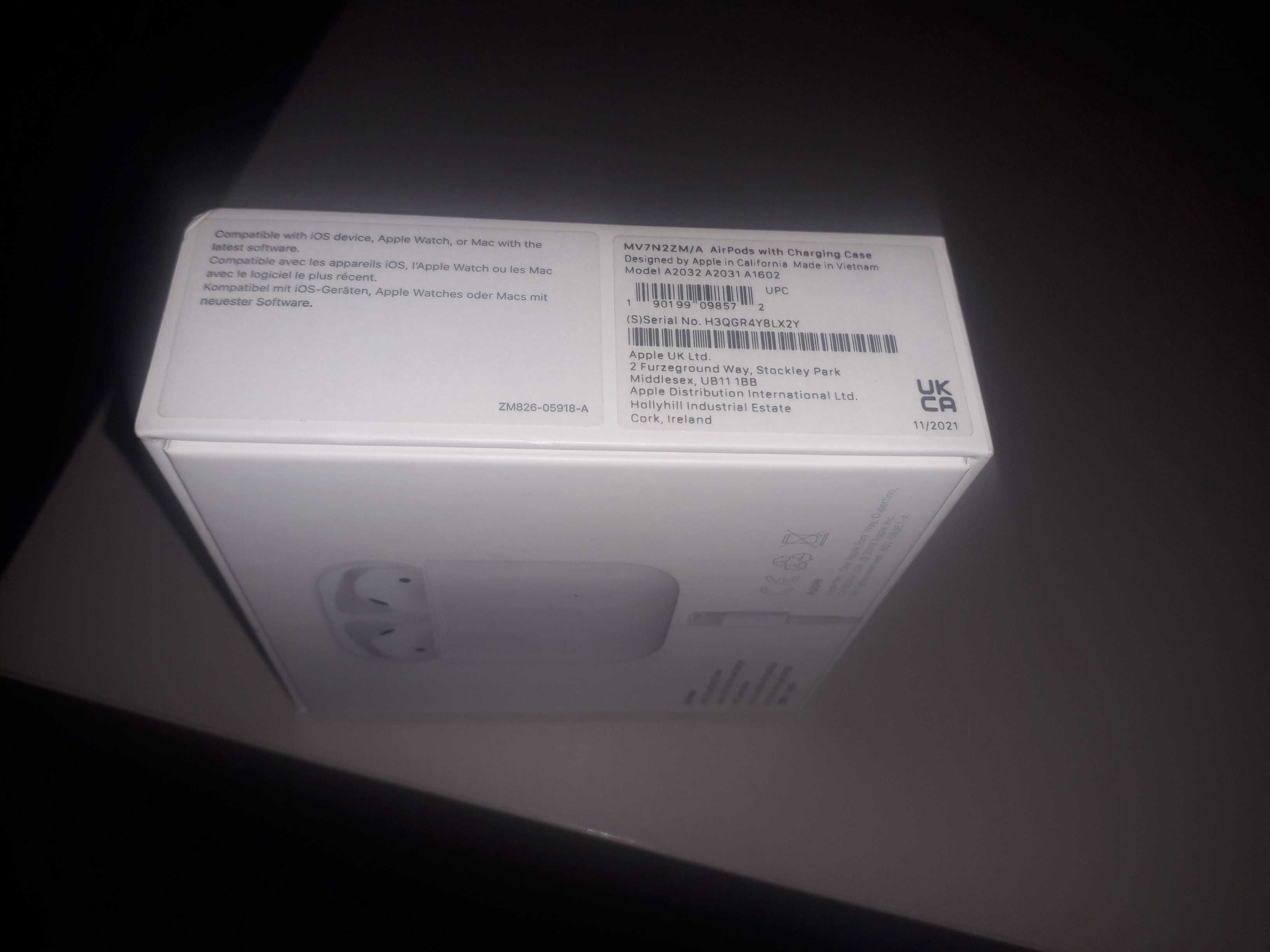 Oryginalne Pudełko Słuchawki Apple Airpods
