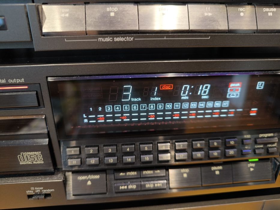 Technics Top wieża,6 części + gramofon.