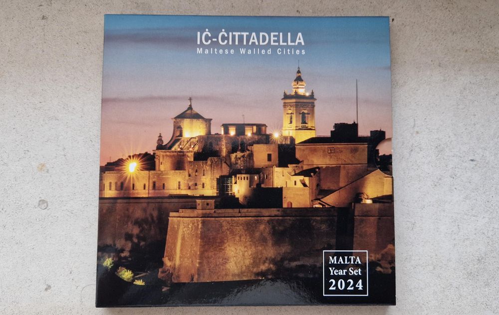 MALTA 2024 Set Pack 8 Moedas BU com 2 Euro CITTADELLA GOZZO