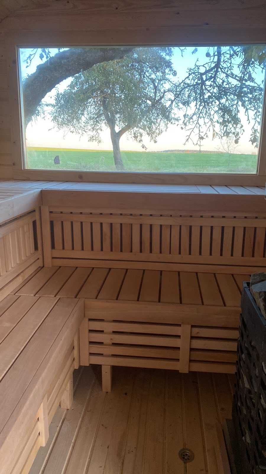 Sauna 2x4 m Ogrodowa Beczka – Fińska Ruska Bania z Piecem - Producent