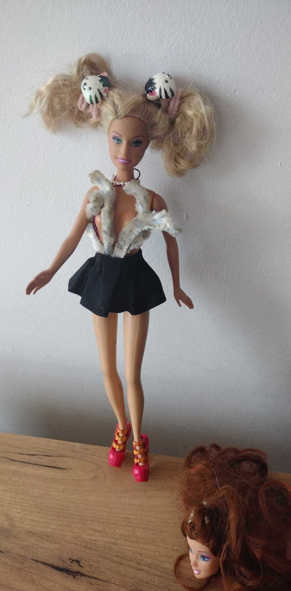 Stara zabawka lalka Barbie figurka korpus 1999 + dwie głowy