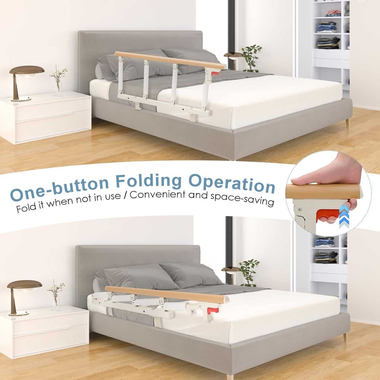 Бар'єрне ліжко Hlieeosfcn, переносне розкладне ліжко портативне