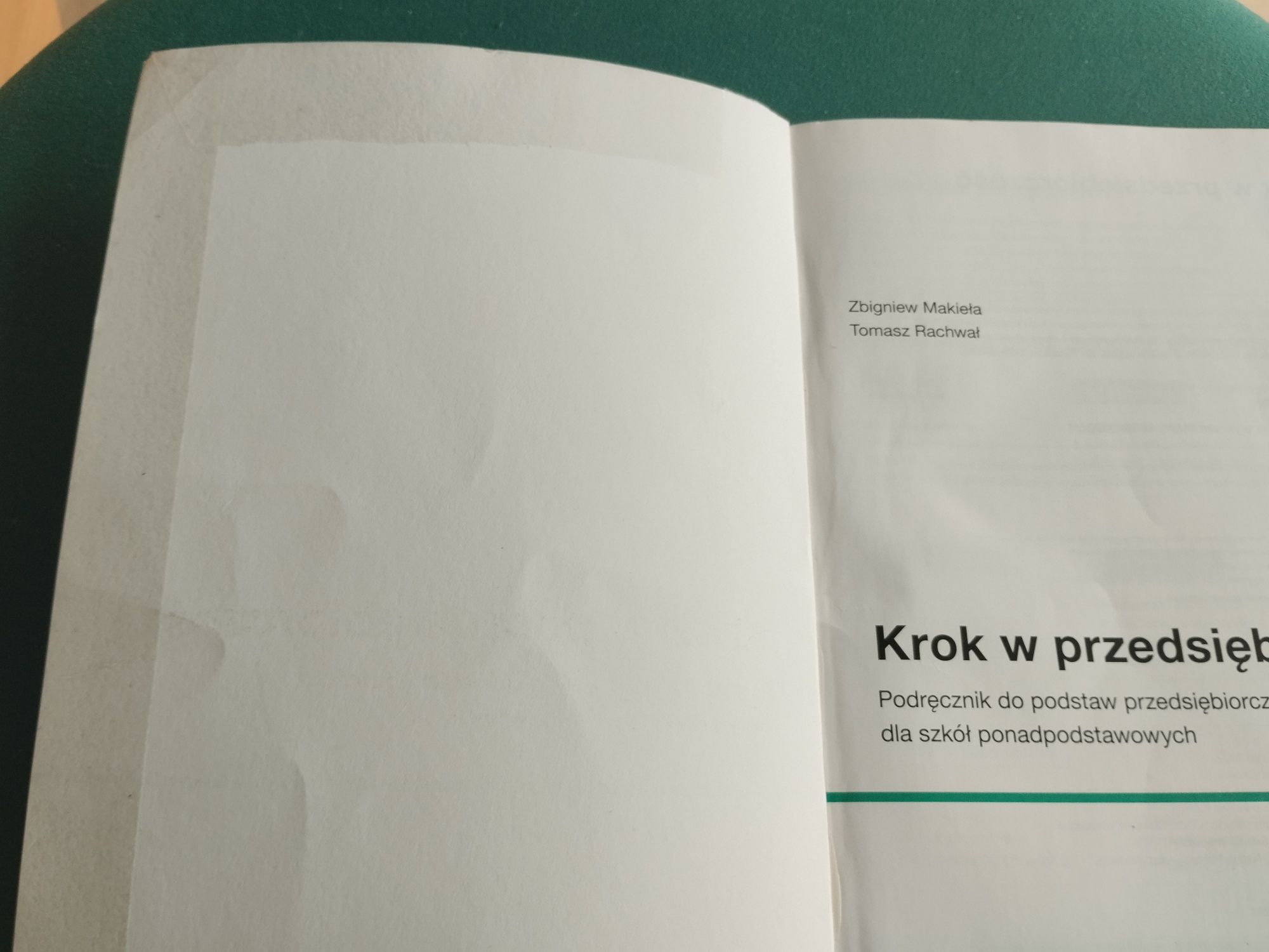 Podręcznik "Krok w przedsiębiorczość"