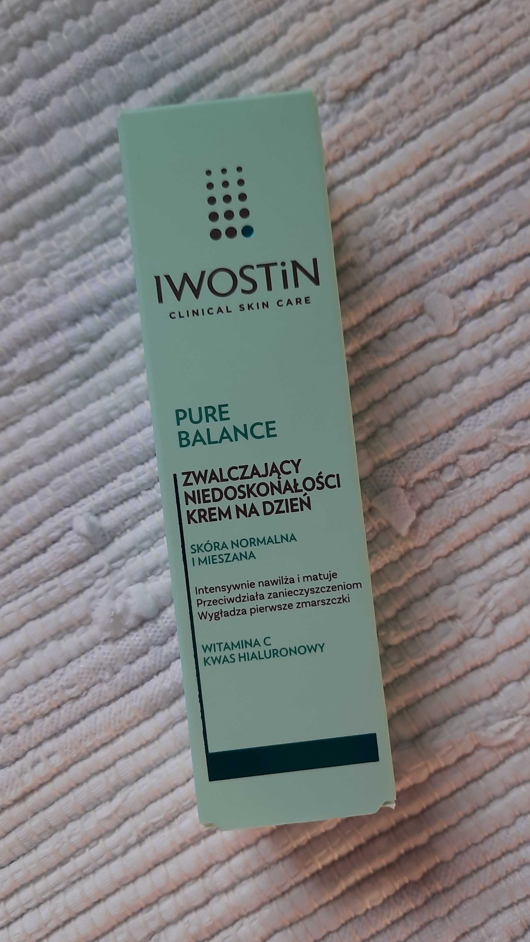 IWOSTIN PURE BALANCE krem do twarzy na dzień, 50ml