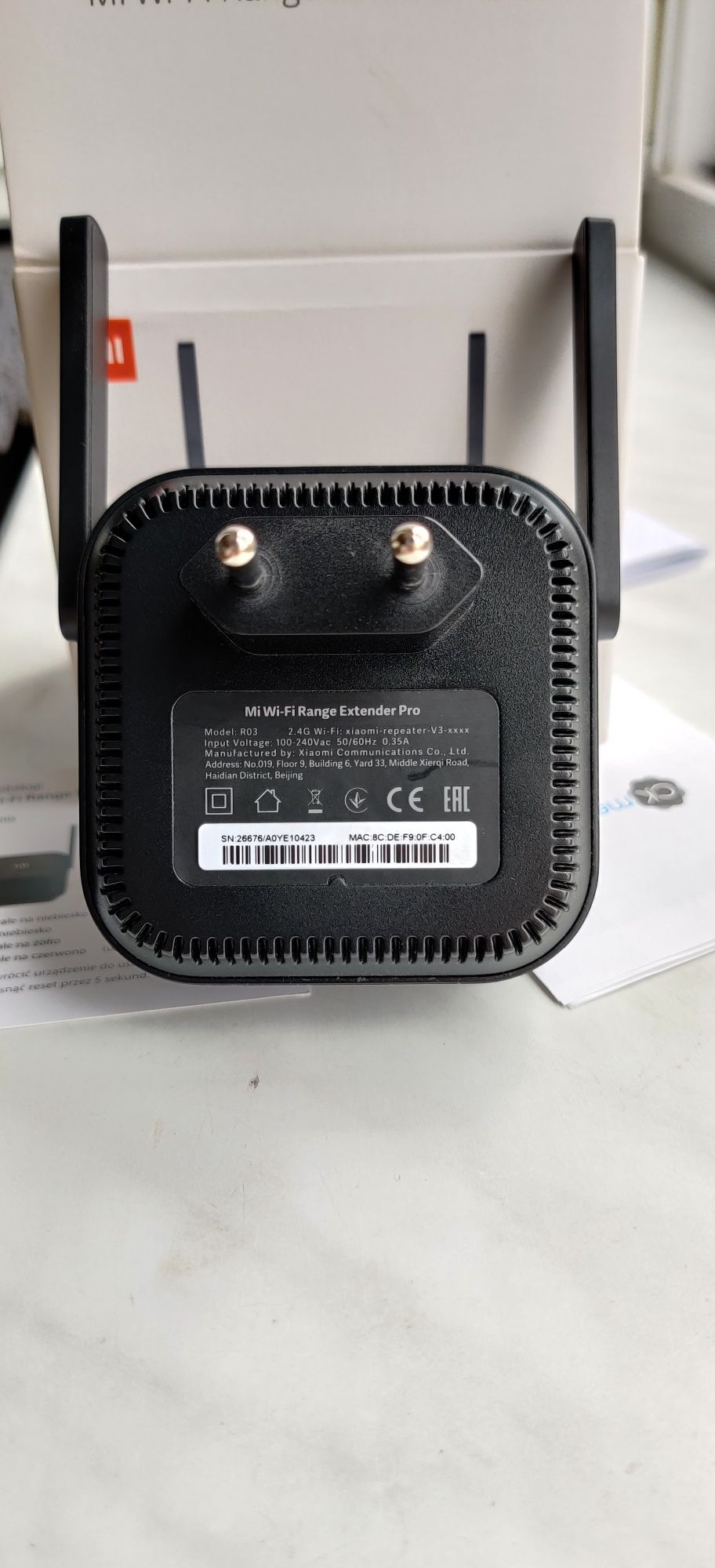 Wzmacniacz sieci Xiaomi Mi Range Extender Pro R03 2.4 GHz, Wi-Fi
