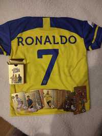 Koszulka Ronaldo All-Nassr  Nowa! + 55 kart piłkarskich złotych
