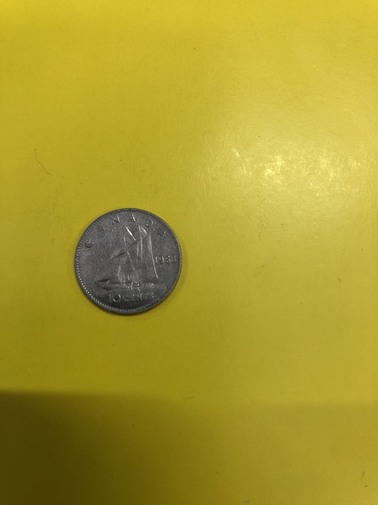 Canada 10 cents 1968 монета копійка копейка монетка колекціонування
