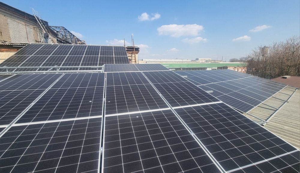 Монтаж установка солнечной станции