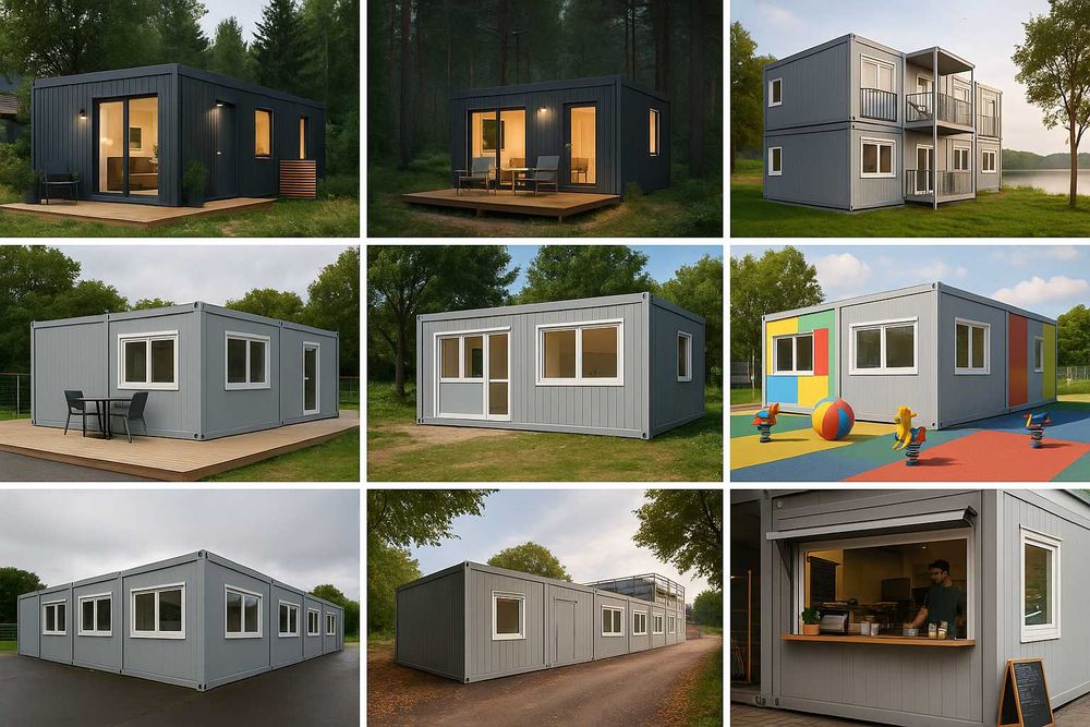 Zestaw 10 kontenerów – gotowe biura 158 m², Racibórz