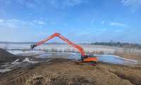 Wysieg long reach, długie ramie 18 m, doosan dx300