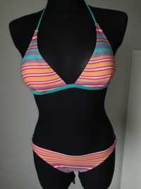 Strój kostium kąpielowy bikini na plażę 158 164 wiązany H&M 32 34 XS B