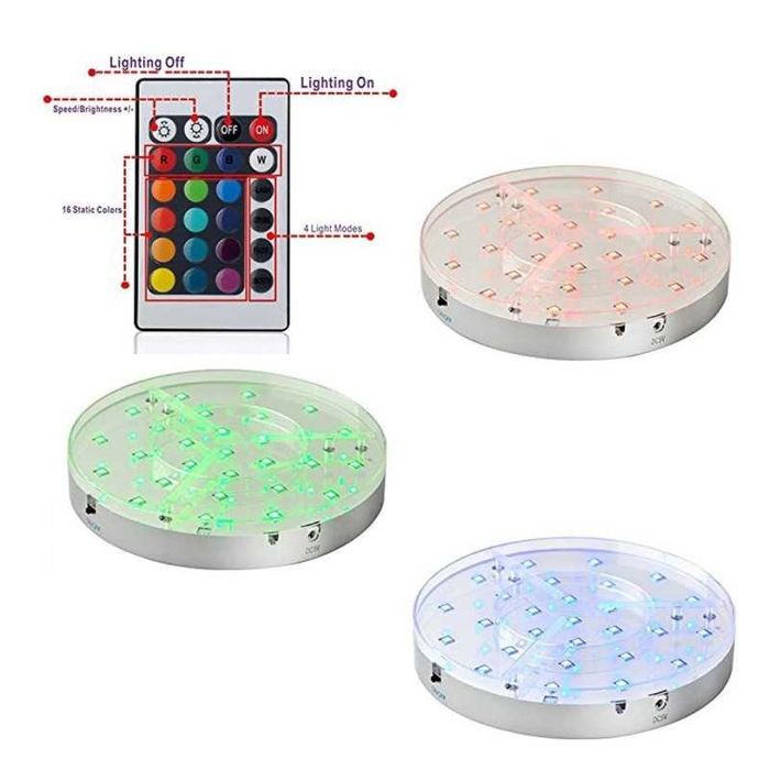 Podstawka Świetlna Led do Fajki Wodnej Shishy Sziszy Hookah | LED RGB