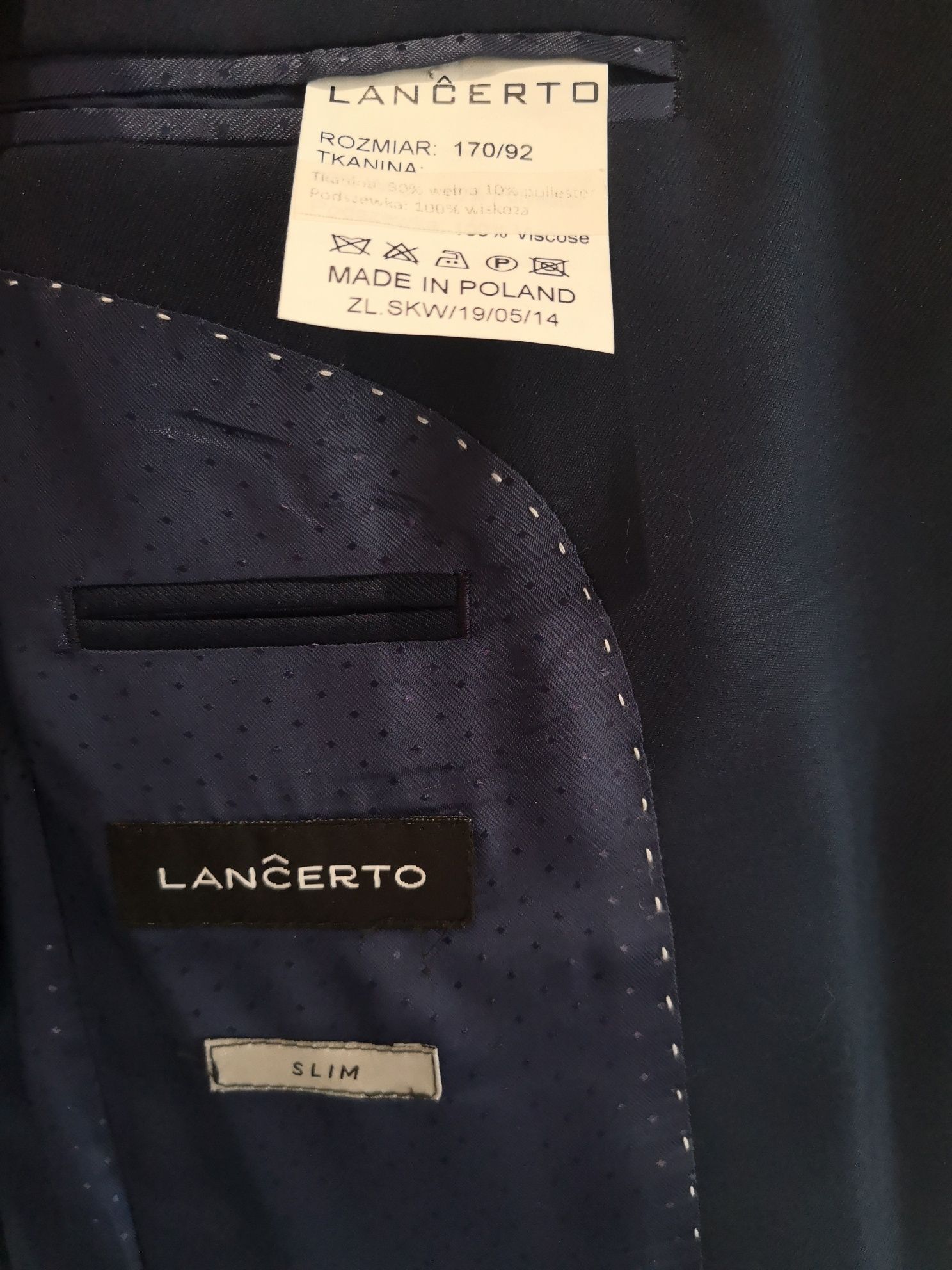 Garnitur Lancerto navy blue slim business mix