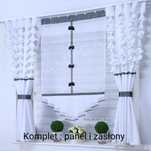 Komplet zasłony panel firany firanki gotowe woal