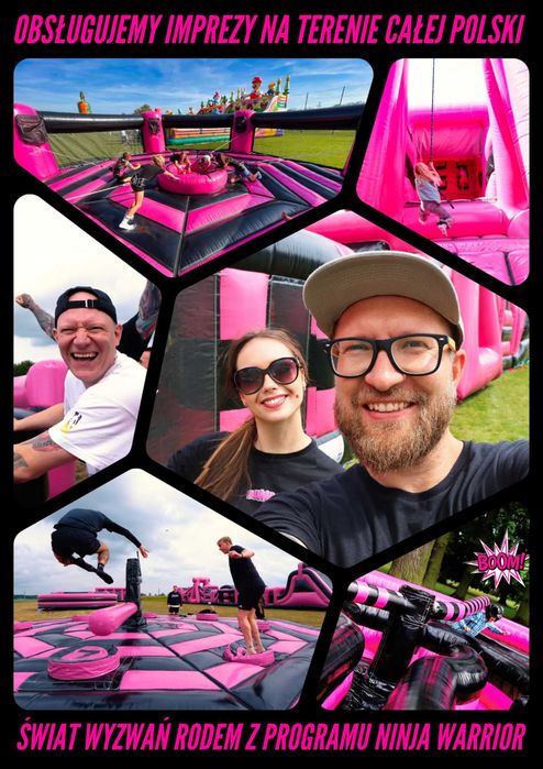 BUMPS.PL dmuchane tory przeszkód, najładniejsze dmuchańce