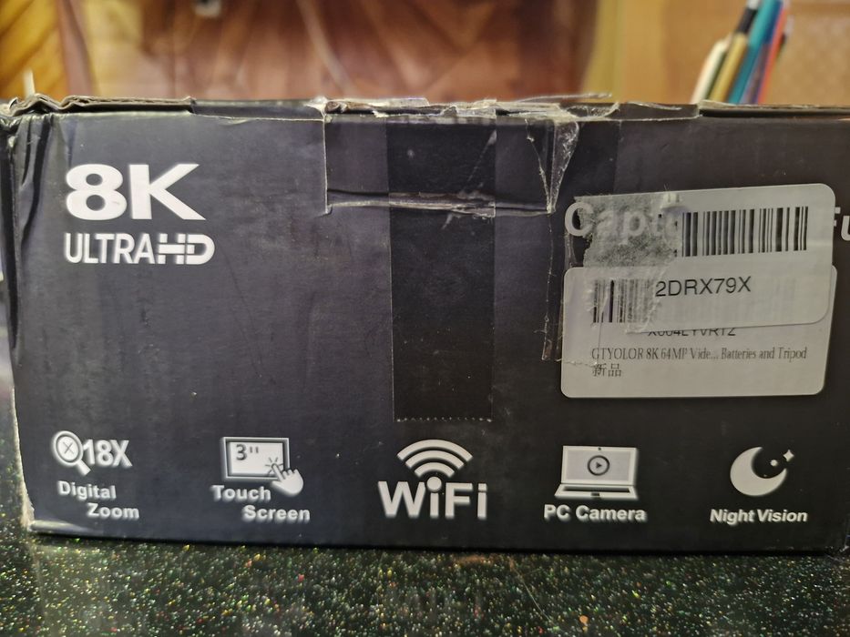 8K відеокамера 64MP для відеоблогерів YouTube 18-кратний зум