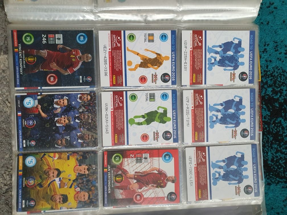 Karty panini uefa euro 2016