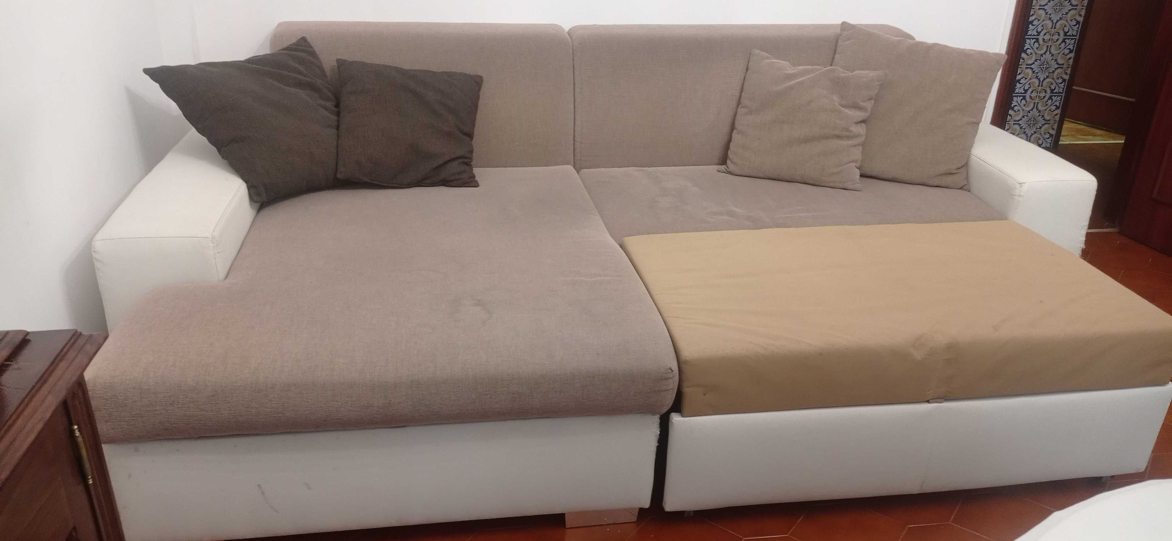 Sofa chaise longue c / cama